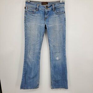 Vintage Hollister Low Rise Y2K Light Wash Distressed Women's Bootcut Denim Jeans